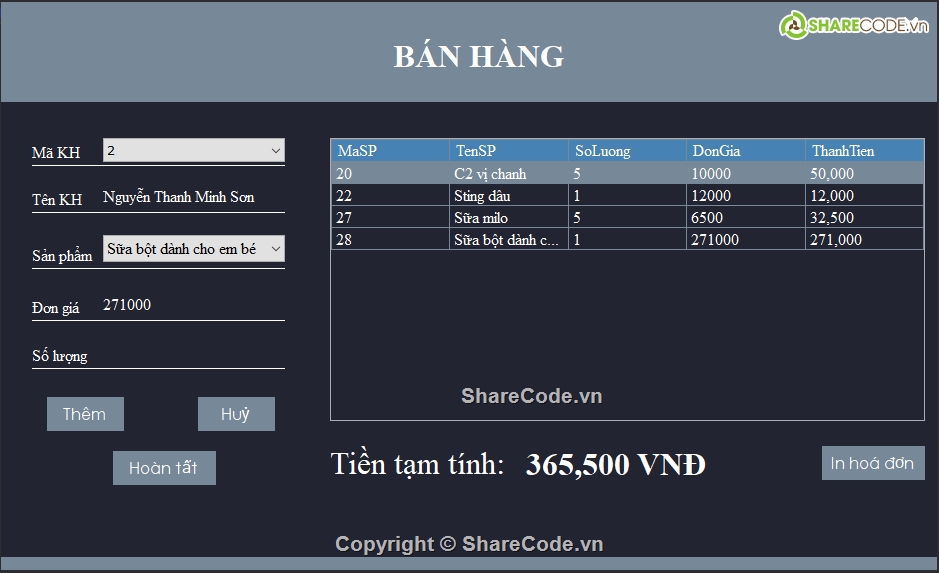 Code quản lý bán hàng C#,phần mềm quản lý bán hàng C#,Quản lý bán hàng C#,C# quản lý bán hàng